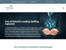 Tablet Screenshot of certifiedplusstaffing.com